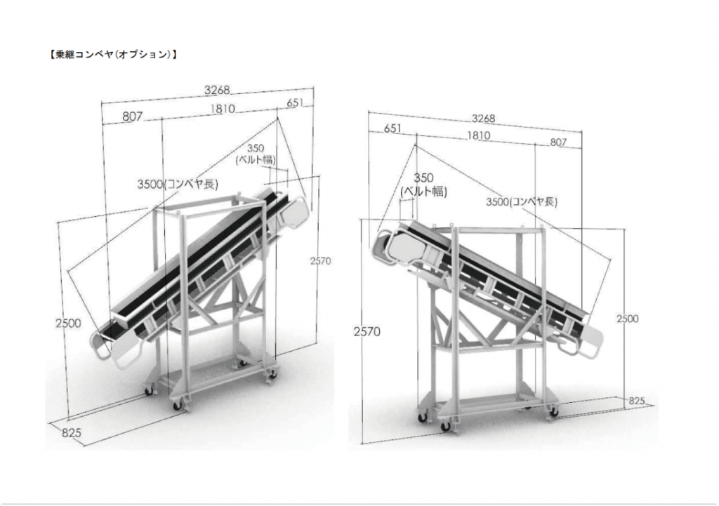 乗継コンベヤ 3D